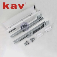 double wall full extension soft close drawer slide system for kitchen furniture (E660H05)